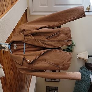 Faux leather jacket
